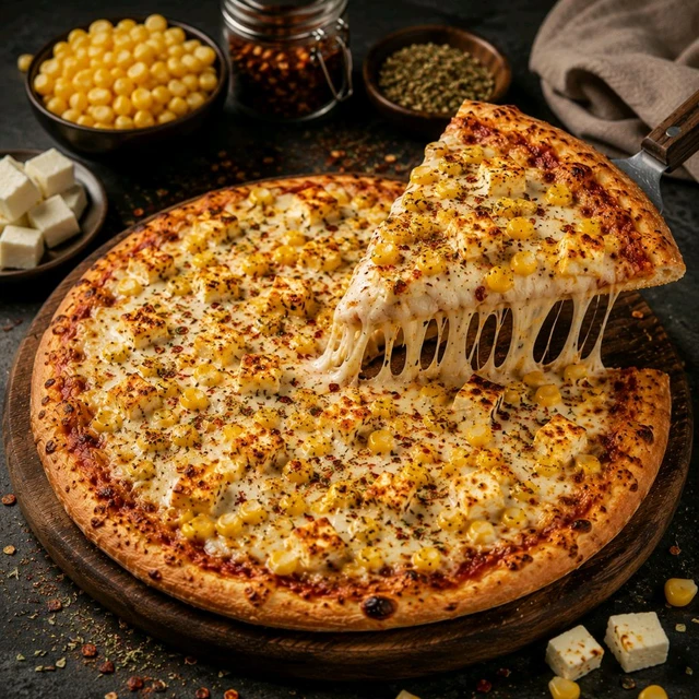 Paneer Corn Pizza 