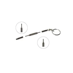 3 In 1 Screwdriver. Compact Pocket Mini DIY Screwdriver with Keychain for Repairing Eyeglasses, Sunglasses, Watches, Jewelry, Electronics, Toys etc.,