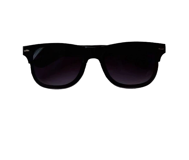 Black Frame and Dark Blue Sunglass