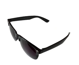Black Frame and Dark Blue Sunglass