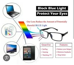 One Glass 3 Functions Round Shape Computer cum Day and Night wearing Glass for Men and Women