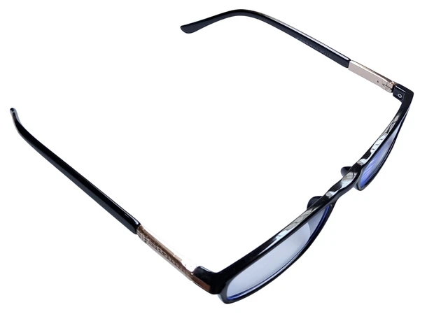Blue Cut Reading Glasses Premium Quality Rectangular Shape Slim Frame Reading Glass for men and women - Free Size - +1.00