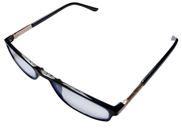 Blue Cut Reading Glasses Premium Quality Rectangular Shape Slim Frame Reading Glass for men and women - Free Size - +1.00