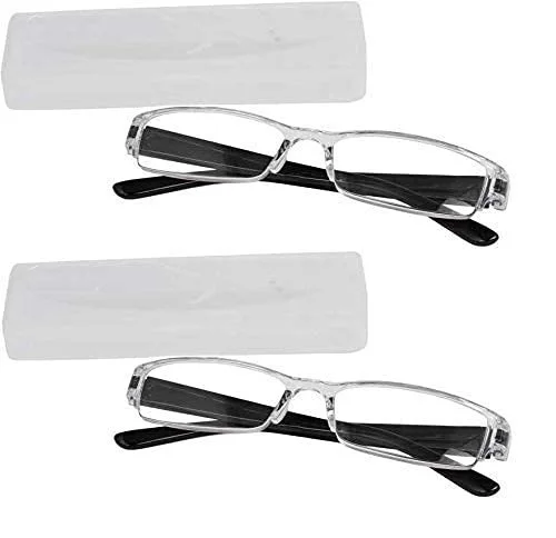 Compact Reading Glasses for men and women pack of 2 - +1.75