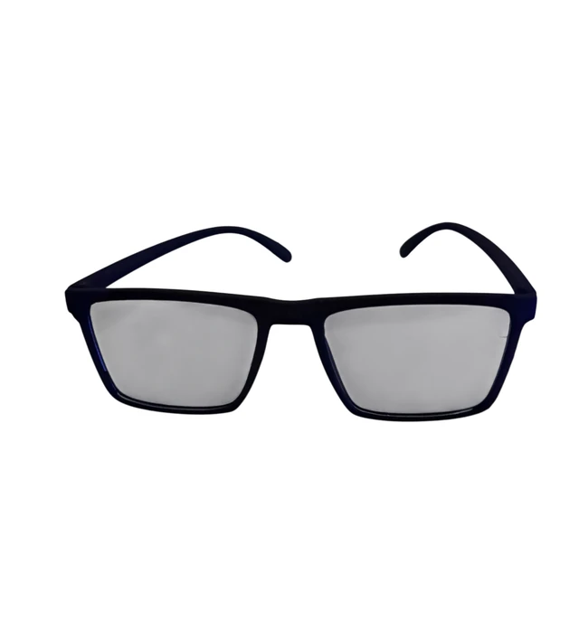 One Glass 3 Functions Rectangle Design Computer cum Day and Night wearing Glass for Men and Women