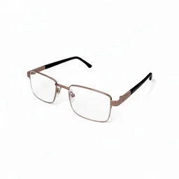 +2.75 Power Golden Colour Half Metal Frame Bifocal Reading Glass for Men and Women - +2.75