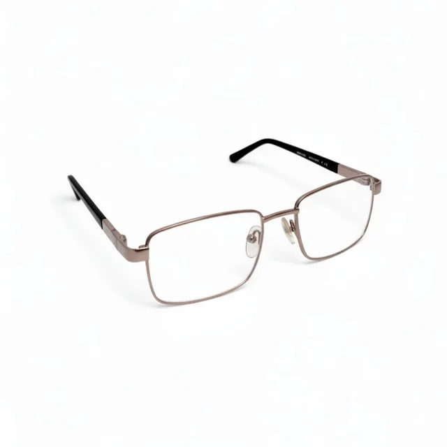 +2.75 Power Golden Colour Half Metal Frame Bifocal Reading Glass for Men and Women - +2.75