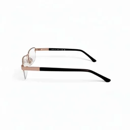 +2.75 Power Golden Colour Half Metal Frame Bifocal Reading Glass for Men and Women - +2.75