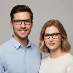 Grid Computer Glass For Men and Women. Fitted with Zero Power Blue Block Fine Glasses