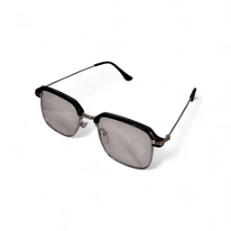 Day & Night use Colour Changing Square Design Silver Colour Metal Frame Computer cum Sunglass for Men