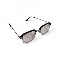 Day & Night use Colour Changing Square Design Silver Colour Metal Frame Computer cum Sunglass for Men