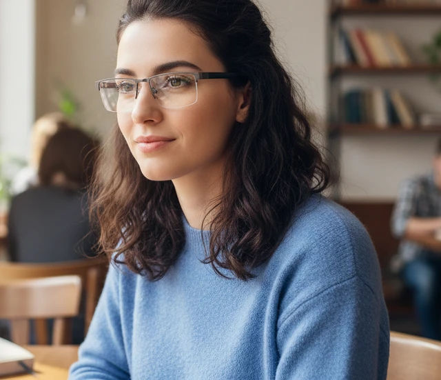 +2.25 Power Bifocal Rectangular Half Rim Metal Frame Reading Glasses for both Men and Women - +2.25