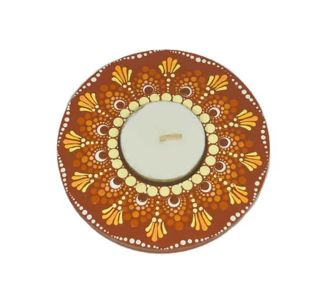 Single Tea Light Holder - Red