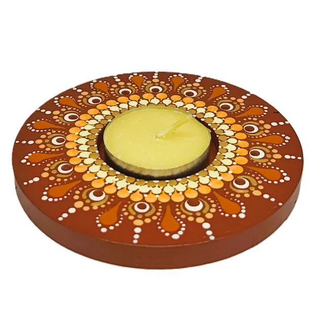 Single Tea Light Holder - Red