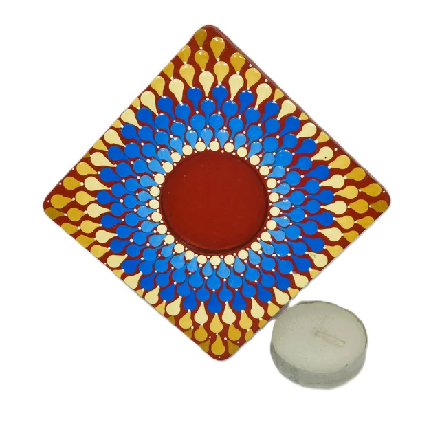 Single Tea Light Holder - Red