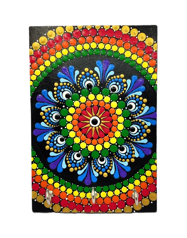 Key Hanger - Vibgyor colors - Black Base