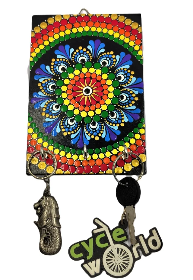 Key Hanger - Vibgyor colors - Black Base