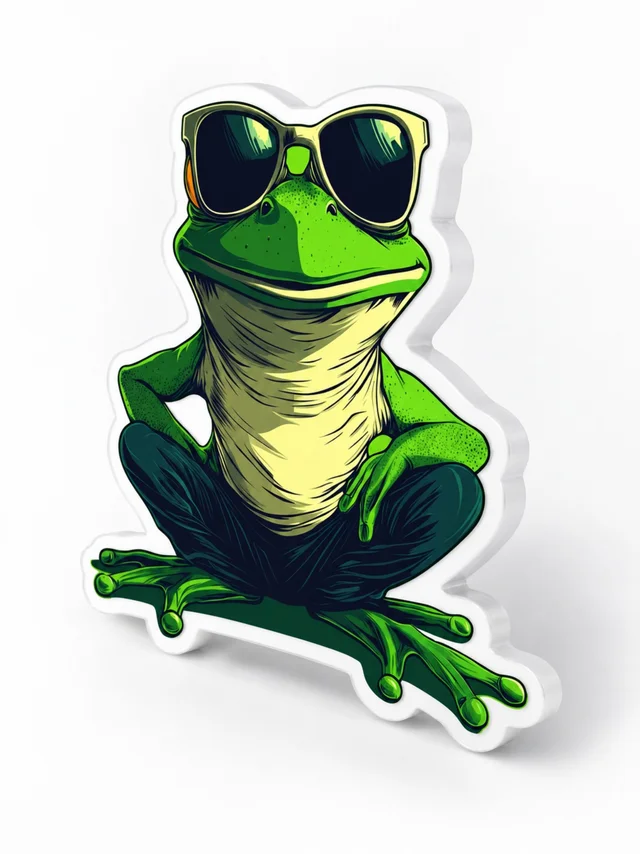 Stay Chill Frog Magnet