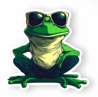 Stay Chill Frog Magnet
