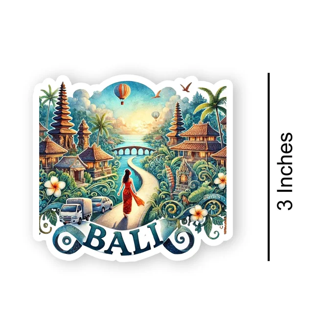 Bali Acrylic Fridge Magnet 