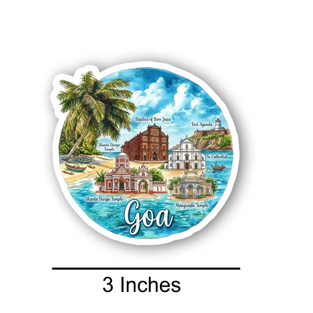 Goa  Acrylic Fridge Magnet 