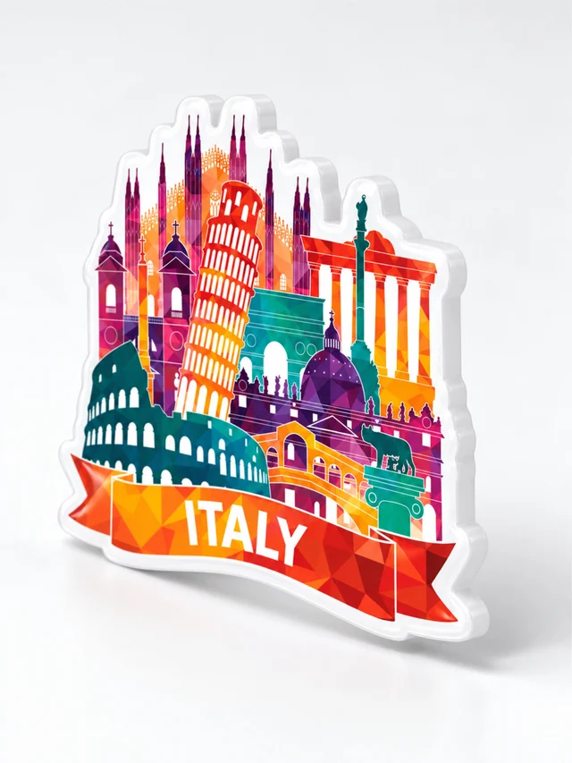 Italy Texture Finished Acrylic Fridge Magnet