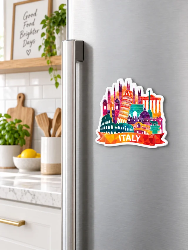 Italy Texture Finished Acrylic Fridge Magnet
