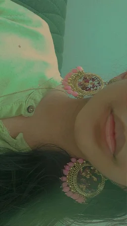 Resin Rose Jhumkas
