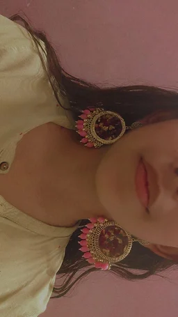 Resin Rose Jhumkas
