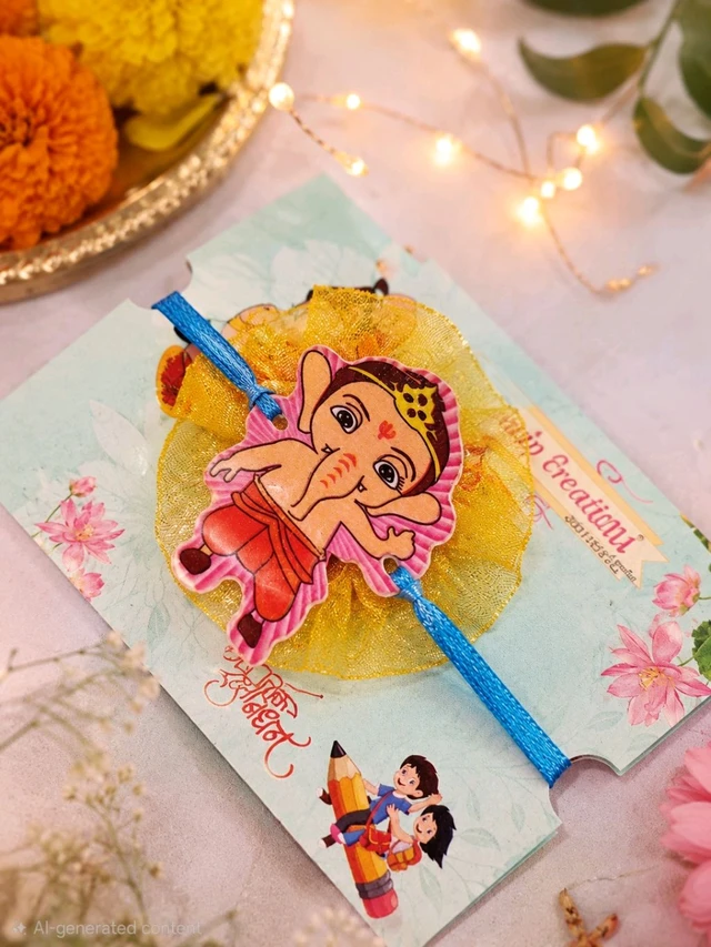 Kids Ganpati Bappa Rakhi (1pc)