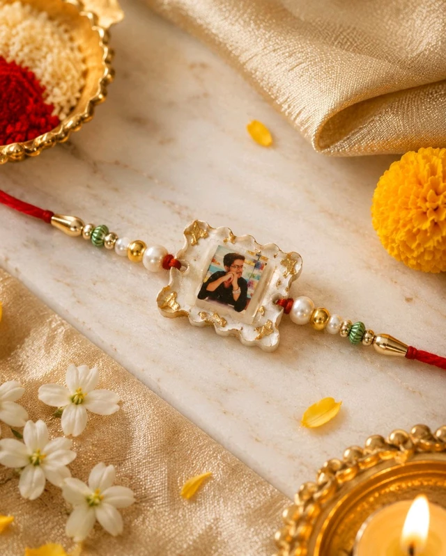 Customise Photo Rakhi/Raisen Rakhi  (1pc)