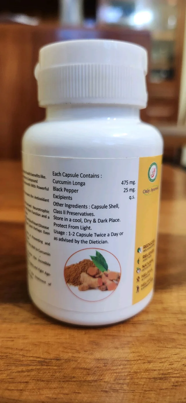 Only Ayurved's Curcumin Capsules