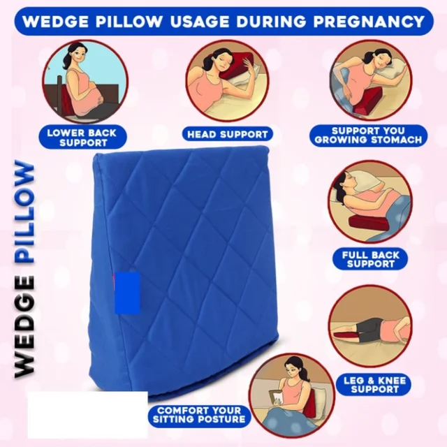 Wedge Pillow ( Anti Vomiting & pregnancy time support)