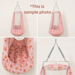 Thottil Set ( Cradle Cloth + Spring + Mosquito Net) - Flesh