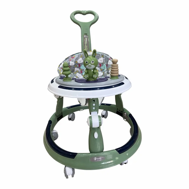 Panda Round Walker With Music And Handle | Height Adjustable 