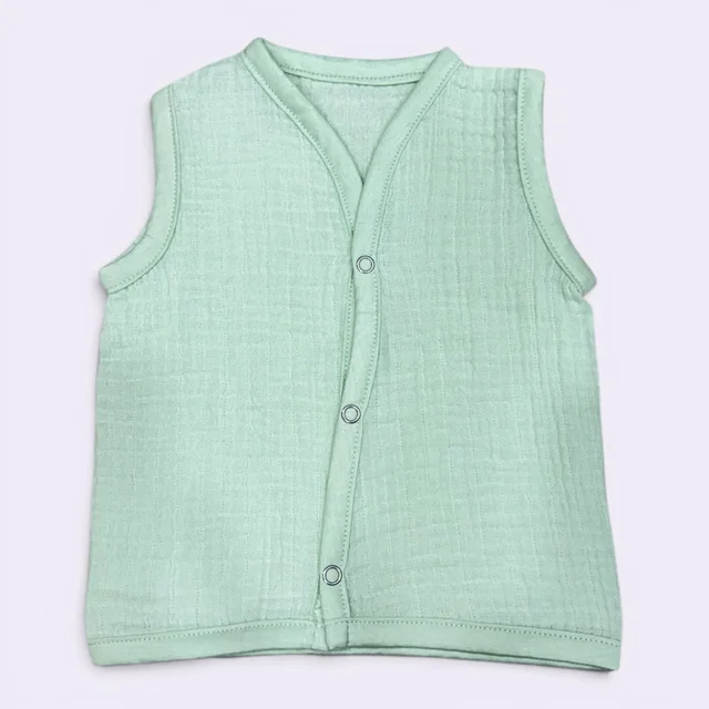 Crinkled Muslin Jabla (Snap Button) | 0-3 Months