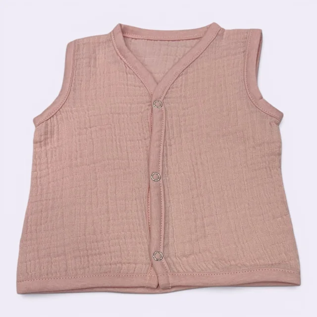 Crinkled Muslin Jabla (Snap Button) | 0-3 Months