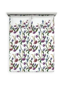 Ddecor Bedsheet King Size Bedsheet Digital Print Ethenic Bedsheet 2.74 Meter X 2.74 Meter With 2 Pillow Cover - 2.74 M X 2.74 M