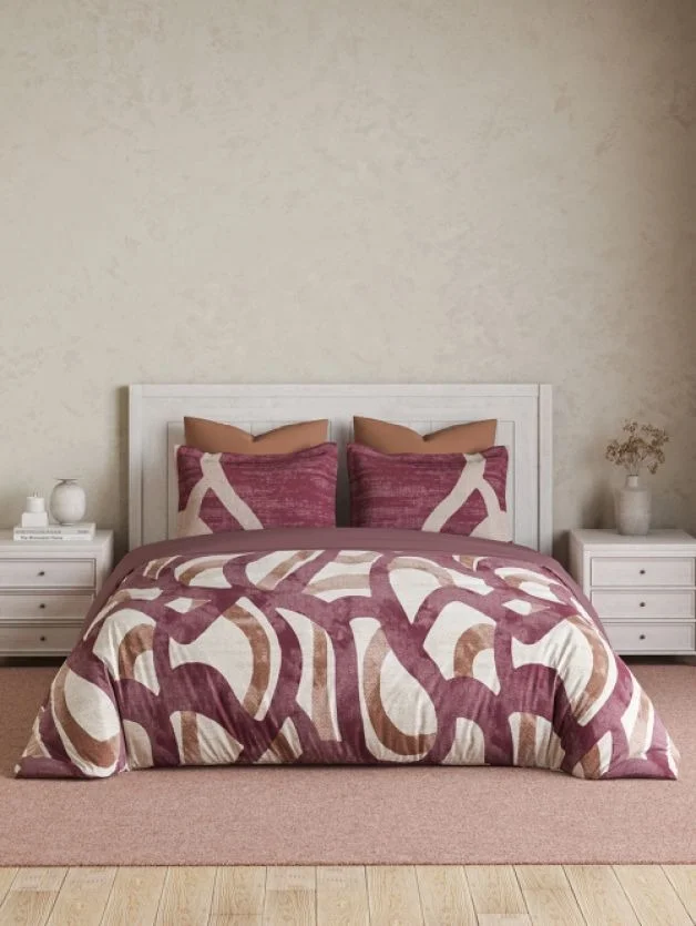 Ddecor Super King Size Bedsheet 120 inch X 120 inch With 2 Pillow Covers Cotton Bed Sheet  - 3.00 M X 3.00 M