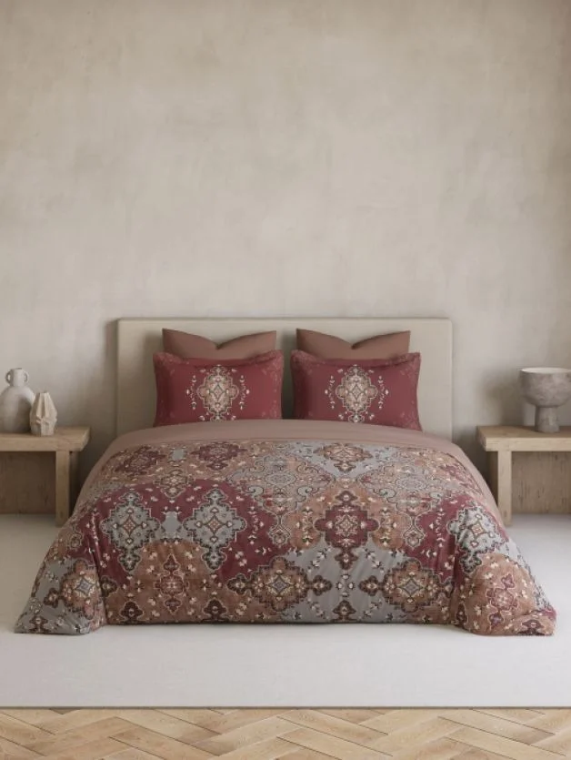 Ddecor Super King Size Bedsheet 10 Feet x 10 Feet With 2 Pillow Covers Cotton Bed Sheet  - 3.00 M X 3.00 M