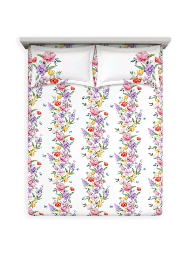 Ddecor King Size Bedsheet Double Bed Sheet - 2.74 M X 2.74 M
