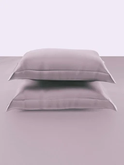King size BedSheet Plain 400 Tc Cotton Double Bed sheet Heavy Tc 108" X 108" Lilac - 2.74 M X 2.74 M