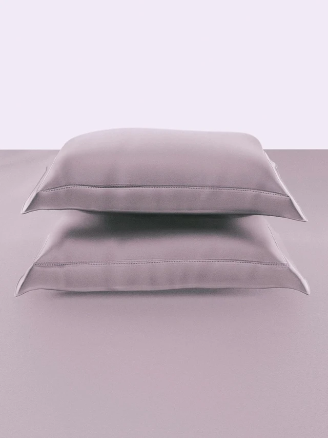 King size BedSheet Plain 400 Tc Cotton Double Bed sheet Heavy Tc 108" X 108" Lilac - 2.74 M X 2.74 M