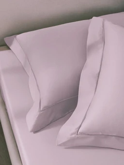 King size BedSheet Plain 400 Tc Cotton Double Bed sheet Heavy Tc 108" X 108" Lilac - 2.74 M X 2.74 M