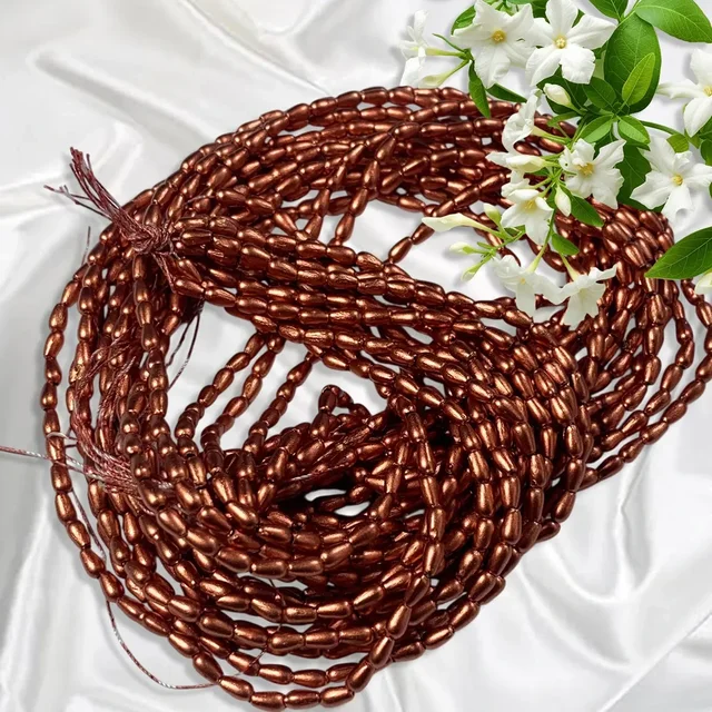 3MM Copper Beads Bunch 12 line Drop Shape – A1 quality
