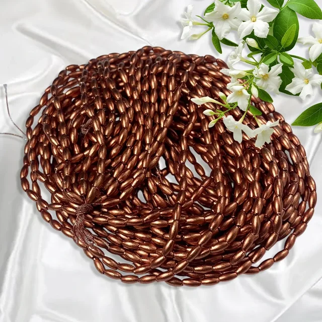 3MM Copper Beads Bunch 12 line Eye Shape – A1 quality