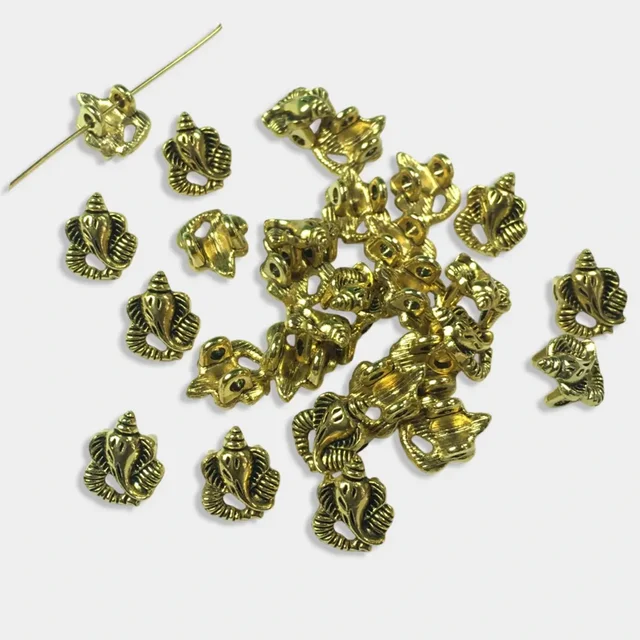 Jewellery Making Metal Charms – Findings (Gold Ganesh)
