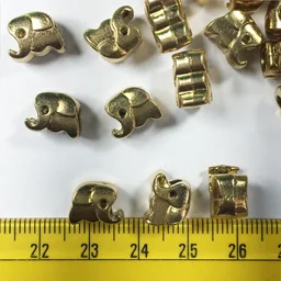 Jewelry Making Charms Baby Elephant Loose Beads - 5 Pieces