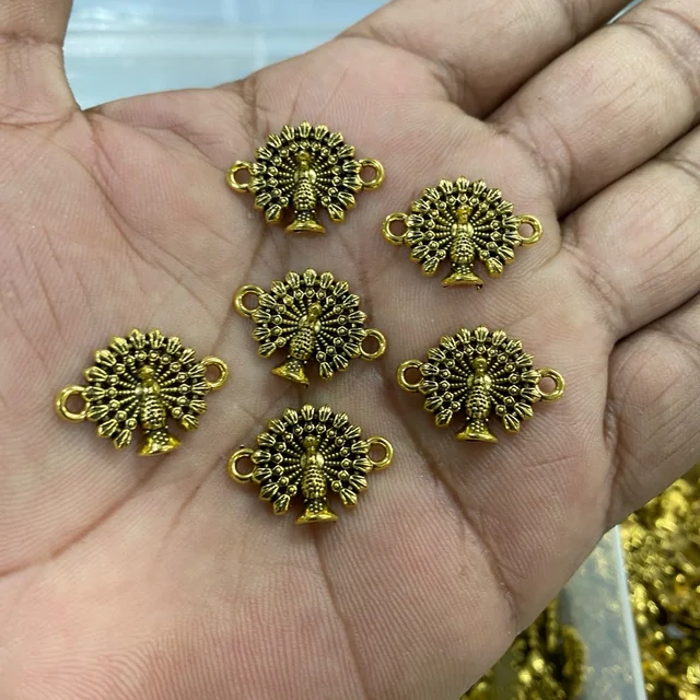 Peacock Charms Model No.SFT0236 - Pack of 6pcs