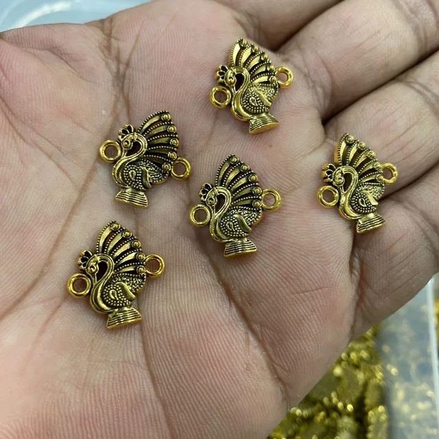 Peacock Charms Model No.SFT0237 - Pack Of 6pcs